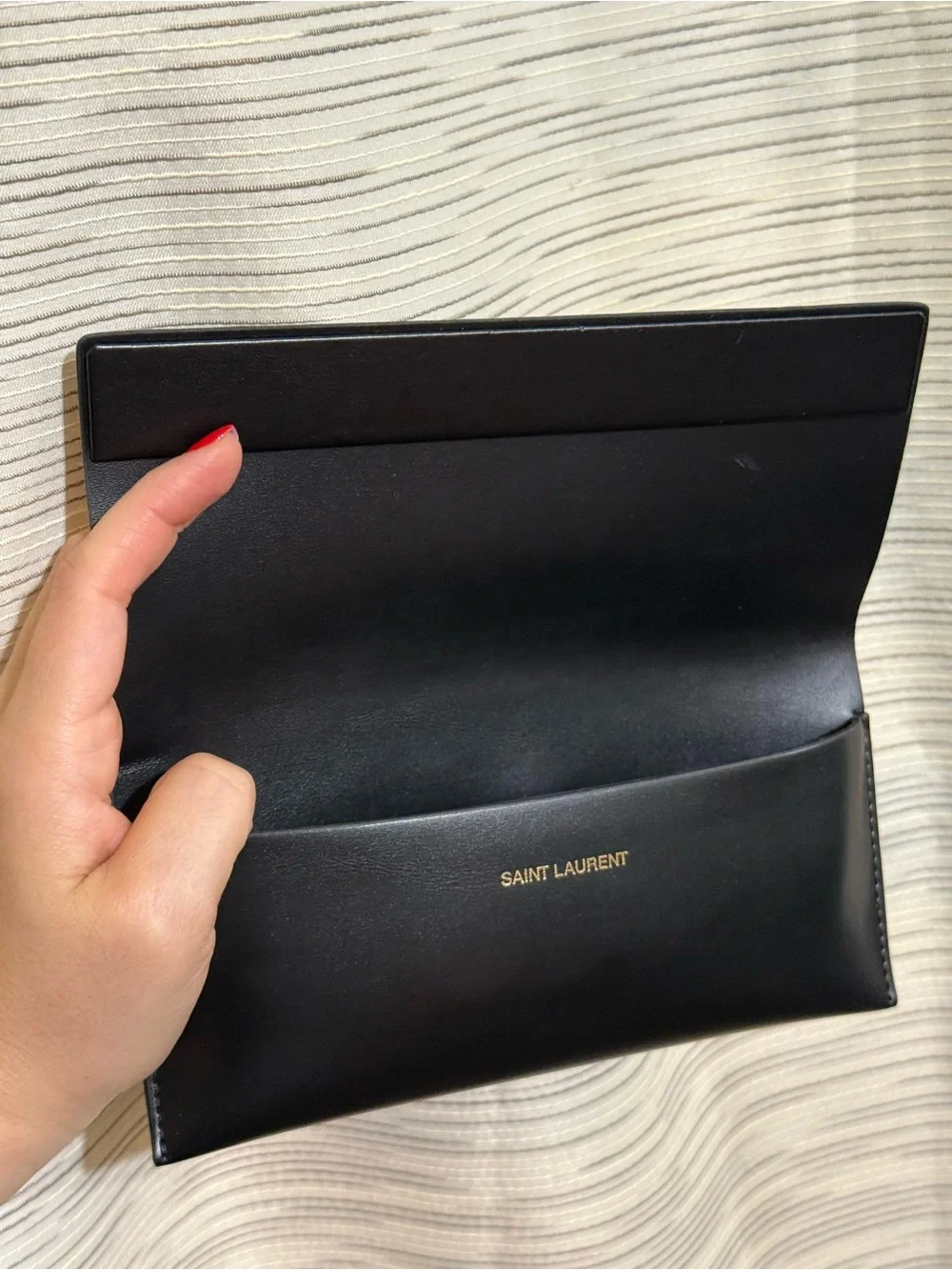 Saint Laurent Glossy Black Cat-Eye Sunglasses